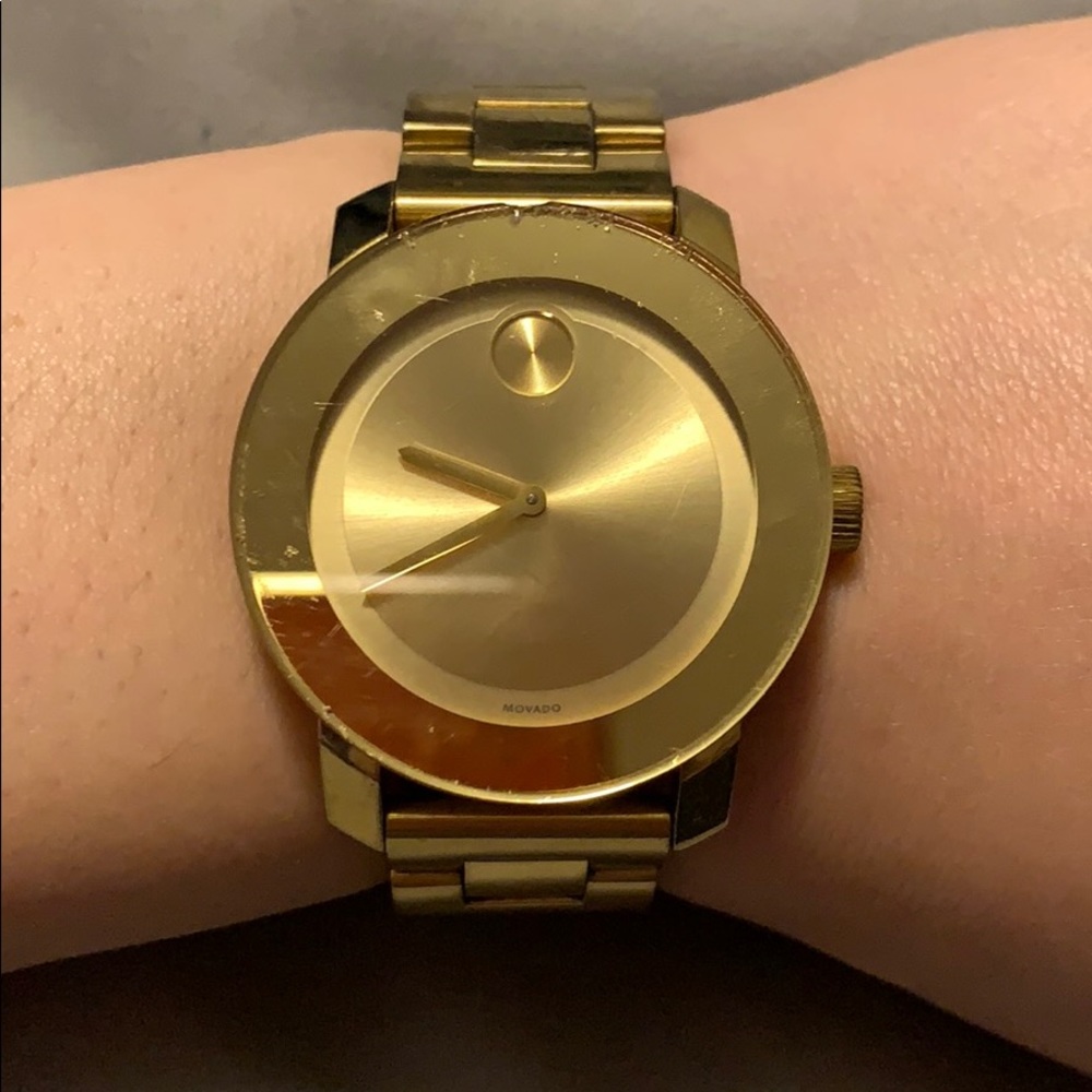 Gold Movado Bold Watch